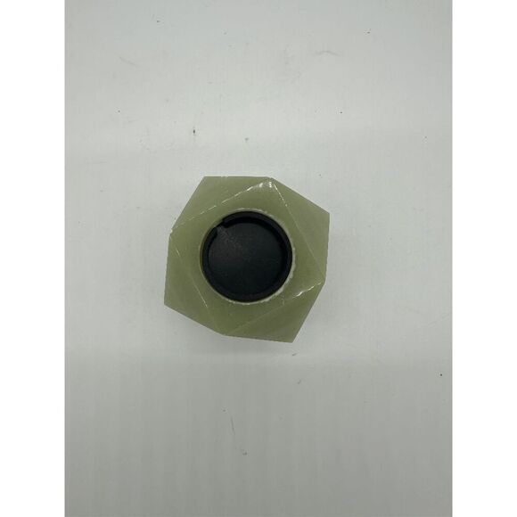 Onyx Candle Light Holders Octagon Smooth Finish Cut w/ removable slot Green - Picture 3 of 7